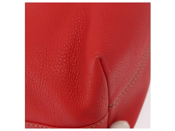 Fendi Borsa Tote Celeria in pelle rossa e oro Auth ka885 Rosso D'oro - vista 16