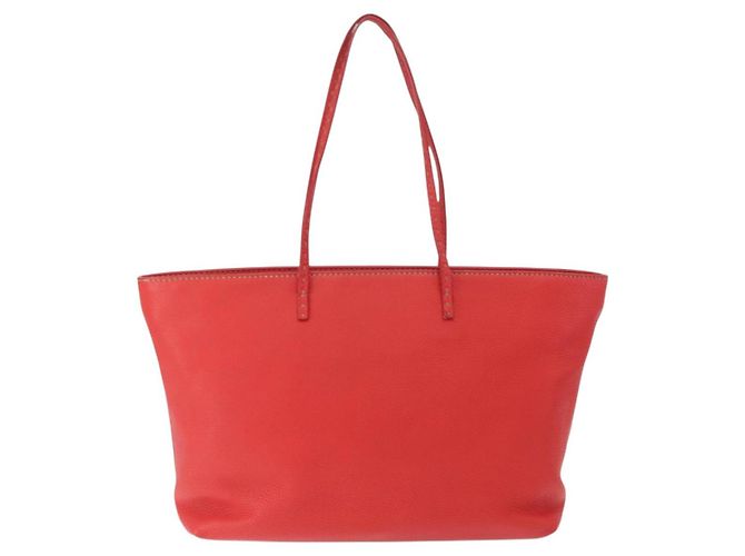 Fendi Borsa Tote Celeria in pelle rossa e oro Auth ka885 Rosso D'oro - vista 2