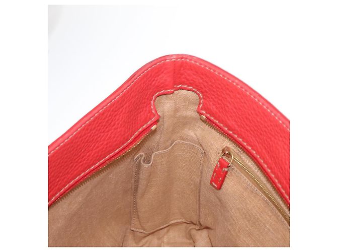 Fendi Borsa Tote Celeria in pelle rossa e oro Auth ka885 Rosso D'oro - vista 21