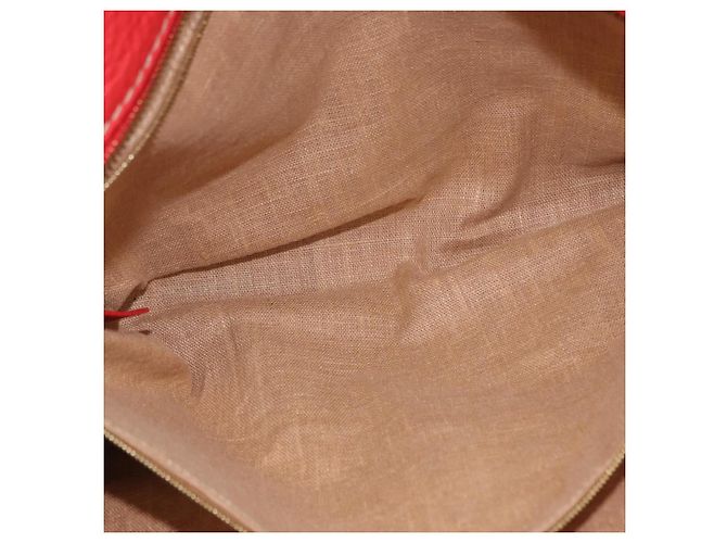 Fendi Borsa Tote Celeria in pelle rossa e oro Auth ka885 Rosso D'oro - vista 23