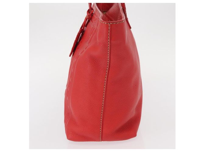 Fendi Borsa Tote Celeria in pelle rossa e oro Auth ka885 Rosso D'oro - vista 3