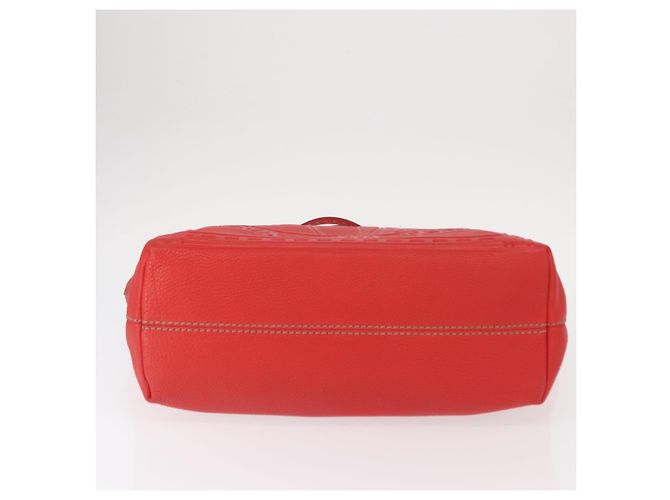 Fendi Borsa Tote Celeria in pelle rossa e oro Auth ka885 Rosso D'oro - vista 5