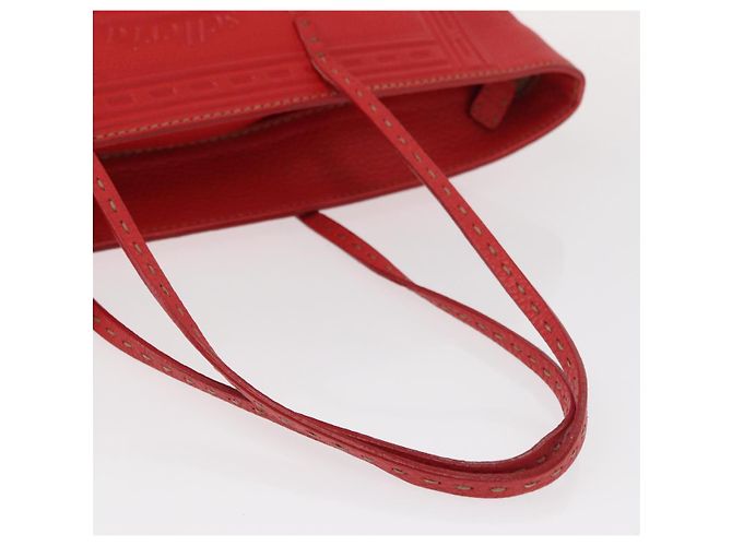 Fendi Borsa Tote Celeria in pelle rossa e oro Auth ka885 Rosso D'oro - vista 7