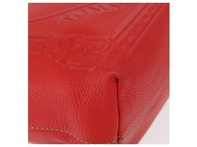 Fendi Borsa Tote Celeria in pelle rossa e oro Auth ka885 Rosso D'oro - vista 8