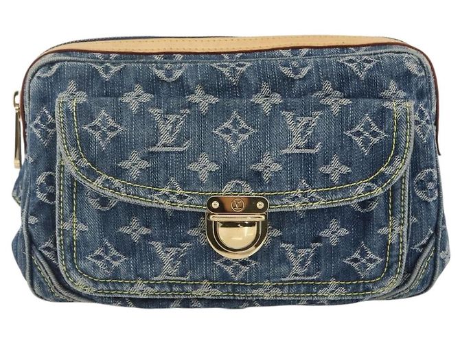 LOUIS VUITTON Monogram Denim Bauchtasche Blau M95347 LV Auth 158895SV - Ansicht 13
