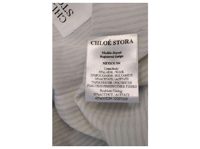 Abrigo de lana gris Chloé Stora - vista 8