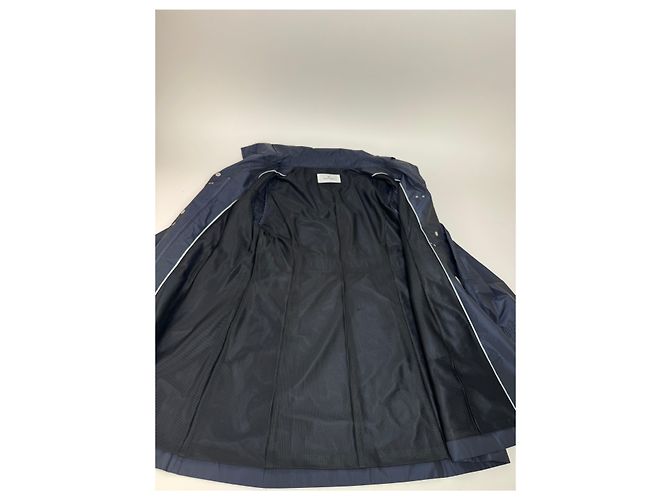 Vintage Courreges Polyester Kurzmantel Marineblau 38/M - Ansicht 11