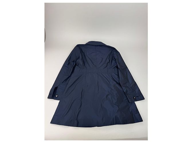 Vintage Courreges Polyester Kurzmantel Marineblau 38/M - Ansicht 7