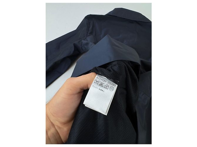 Vintage Courreges Polyester Kurzmantel Marineblau 38/M - Ansicht 9