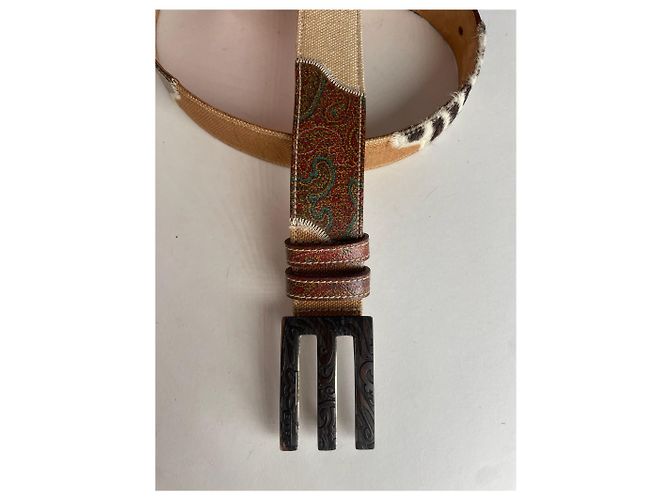 Cintura vintage multi-materiale Etro Multicolore - vista 8