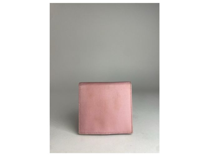Vintage Dior Leather Polyester Wallet Purple pink - view 2