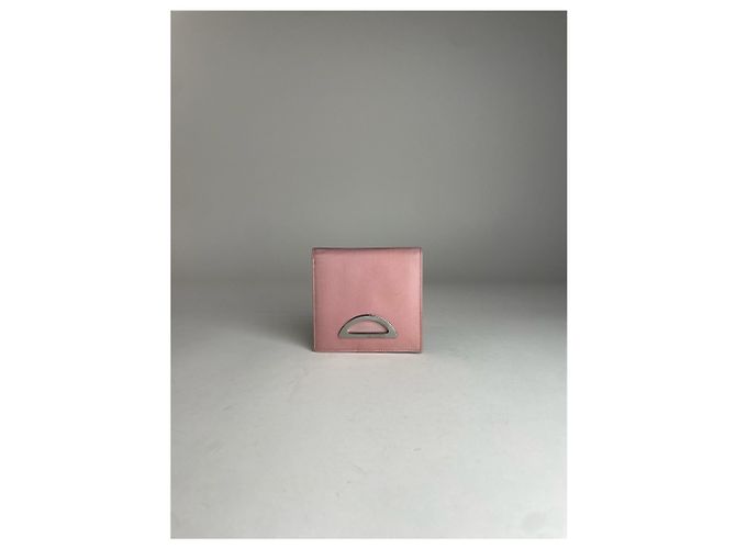 Vintage Dior Leather Polyester Wallet Purple pink - view 4