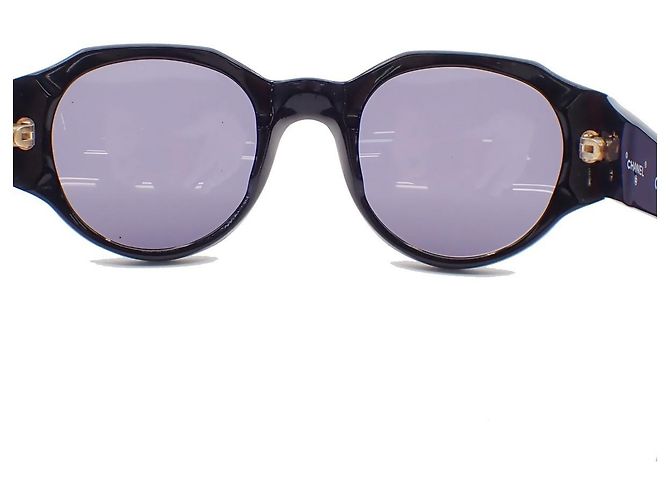Gafas de sol CHANEL Logo de plástico Negro - vista 2