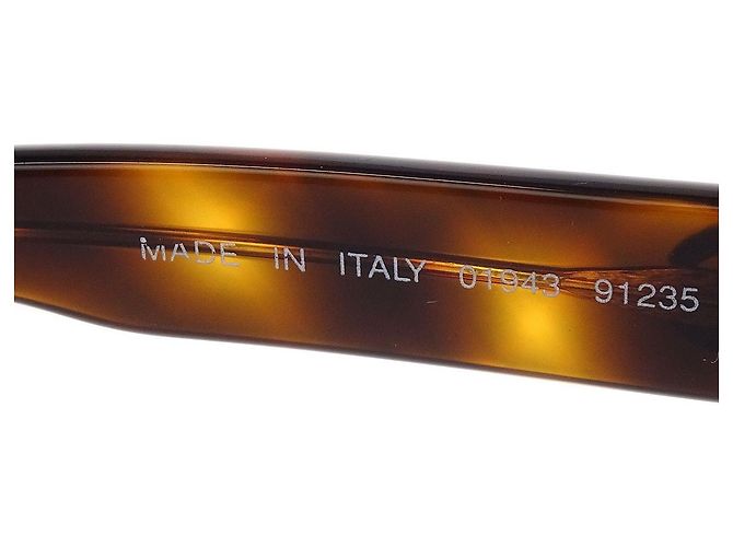 Occhiali da sole CHANEL Logo in plastica Marrone - vista 6