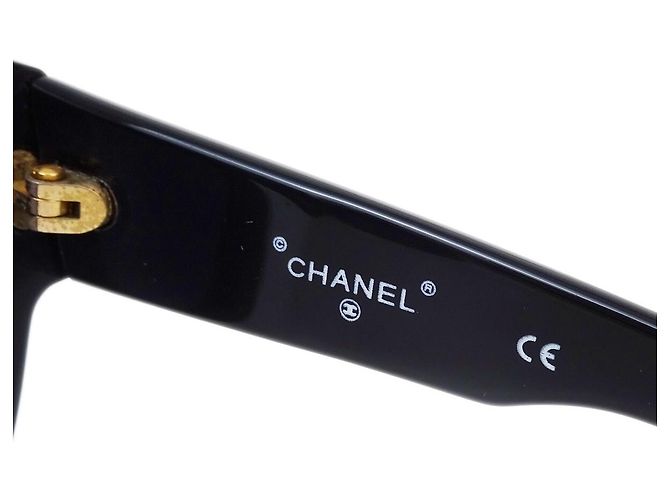 Gafas de sol CHANEL Logo de plástico Negro - vista 6