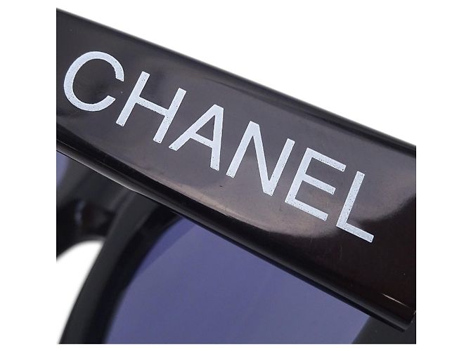 Gafas de sol CHANEL Logo de plástico Negro - vista 7