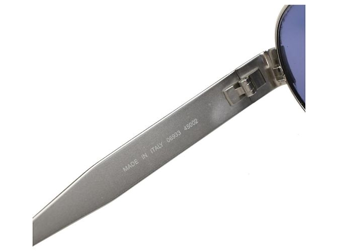 Gafas de sol con logo CHANEL de plástico Azul - vista 4