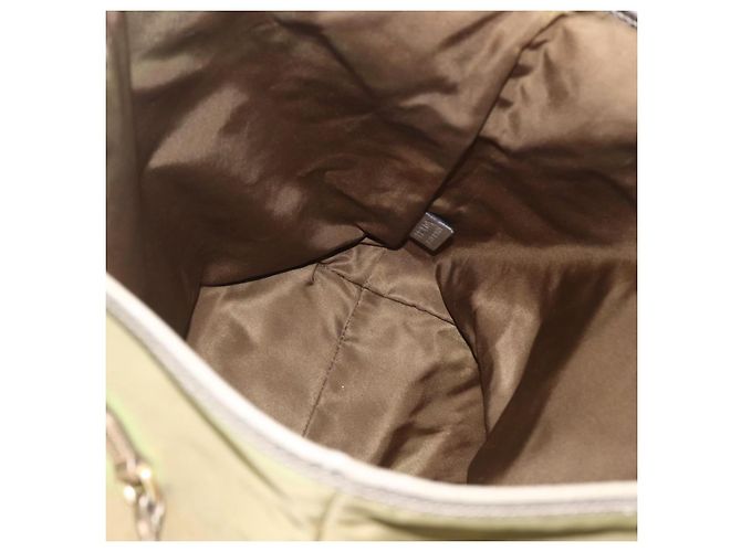 PRADA Borsa a mano in nylon khaki oro Auth 159131 D'oro Cachi - vista 19