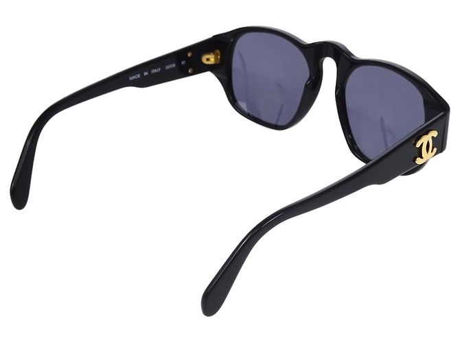 Gafas de sol CHANEL Logo de plástico Negro - vista 2