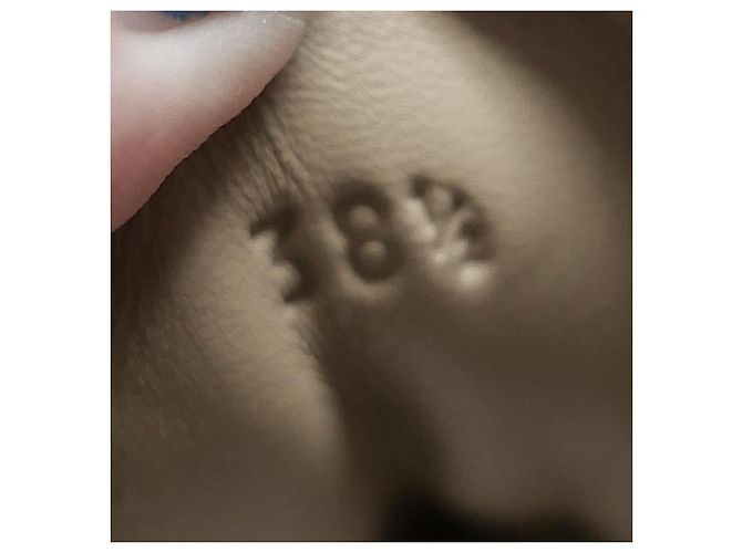 Sneakers Boomerang Hermès in pelle Epsom bianca Bianco - vista 6