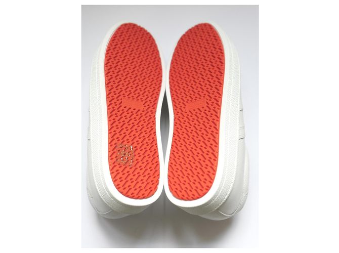 Sneakers Boomerang Hermès in pelle Epsom bianca Bianco - vista 9