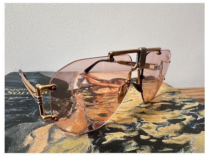 Céline Gafas de sol raras Celine Podium Rosa - vista 13