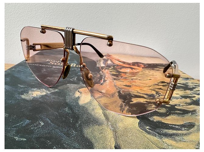 Céline Gafas de sol raras Celine Podium Rosa - vista 2
