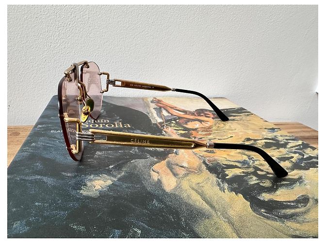 Céline Gafas de sol raras Celine Podium Rosa - vista 5