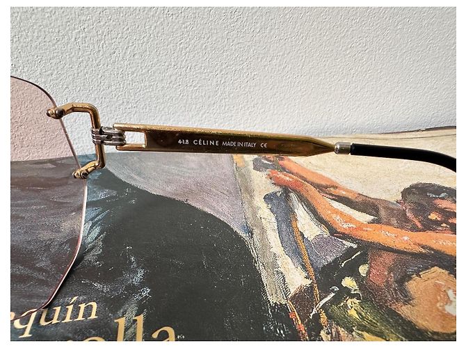 Céline Gafas de sol raras Celine Podium Rosa - vista 6