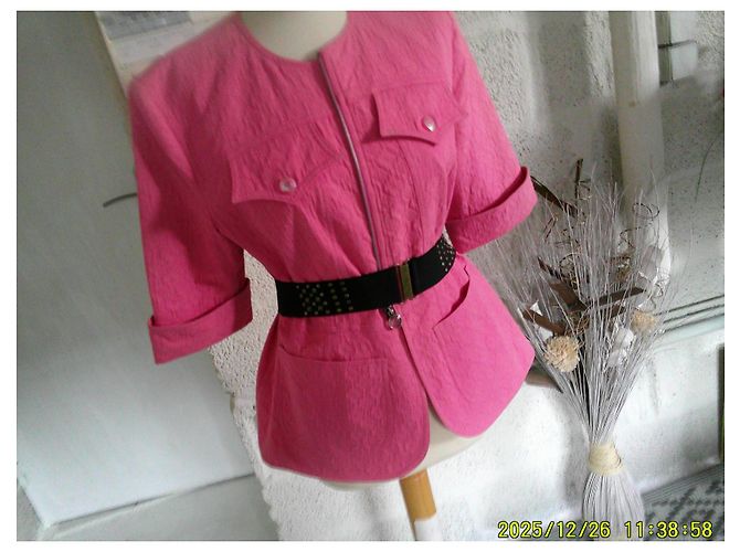 Chaqueta Christian Lacroix Bazar Rosa de Algodón Talla 44 - vista 6