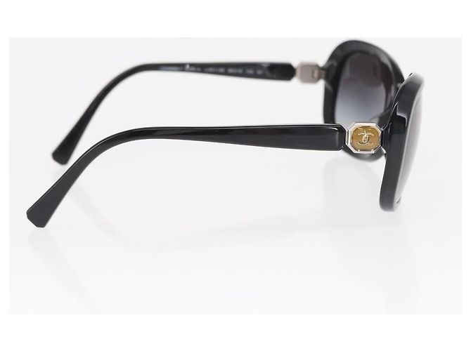 Gafas de sol de plástico con logo CC de Chanel Negro - vista 4