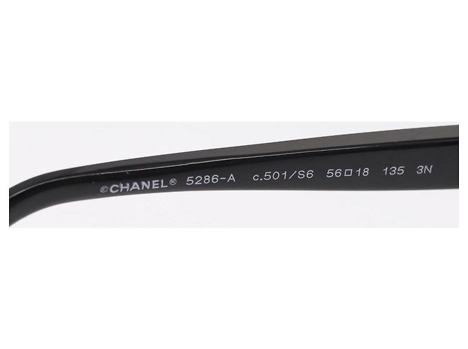 Gafas de sol de plástico con logo CC de Chanel Negro - vista 5
