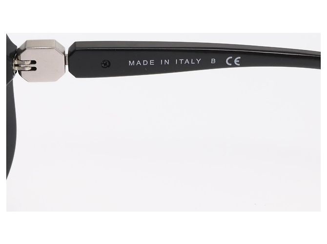 Gafas de sol de plástico con logo CC de Chanel Negro - vista 6