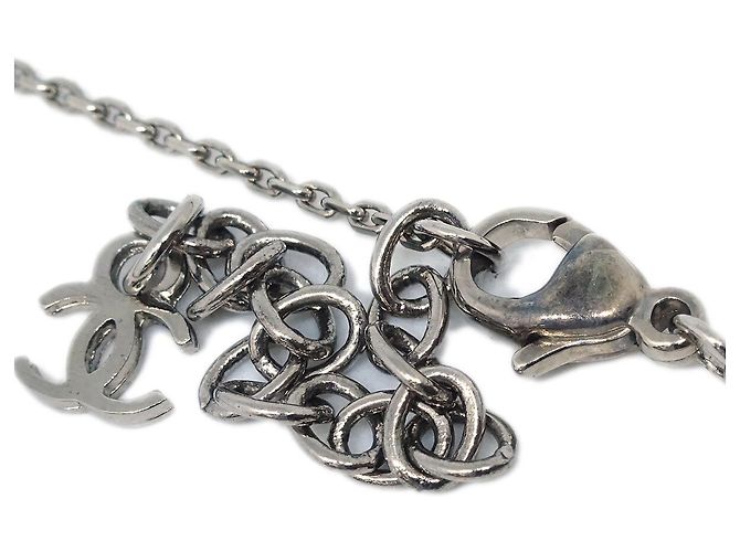 Pendente Cuore CC di Chanel in metallo e smalto Argento - vista 4