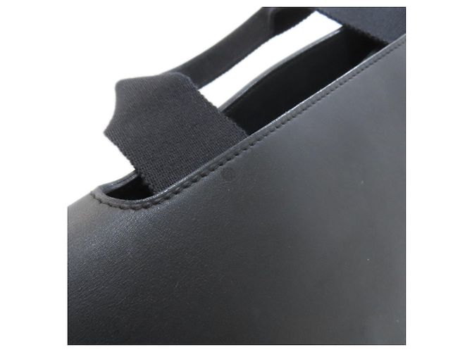 Hermès Valparaiso Long MM Canvas Handtasche Schwarz - Ansicht 17