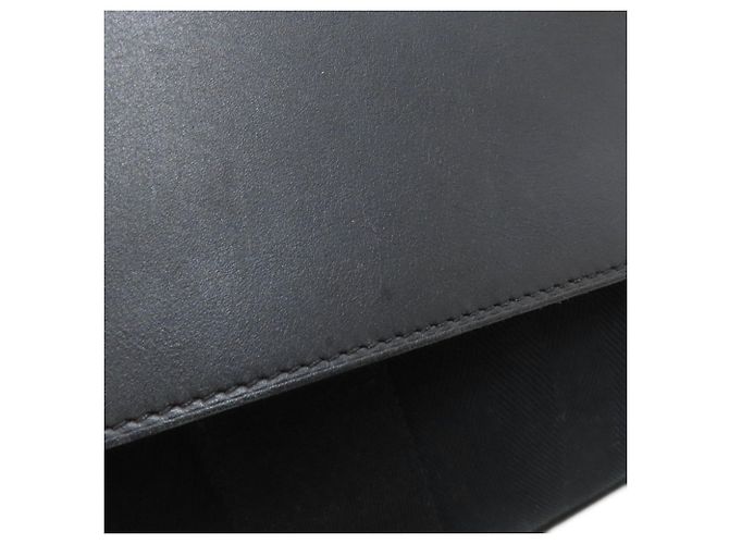 Hermès Valparaiso Long MM Canvas Handtasche Schwarz - Ansicht 18
