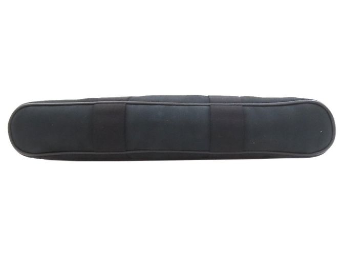 Hermès Valparaiso Long MM Canvas Handtasche Schwarz - Ansicht 4