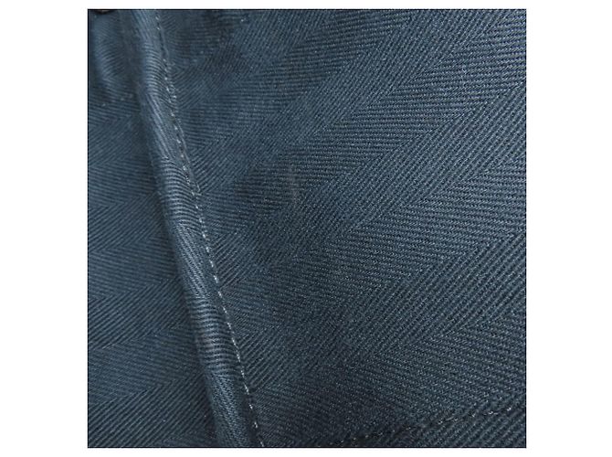 Hermès Valparaiso Long MM Canvas Handtasche Schwarz - Ansicht 8
