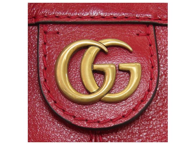Borsa a Spalla Gucci 550189 GG Marmont Double G Rosso - vista 10