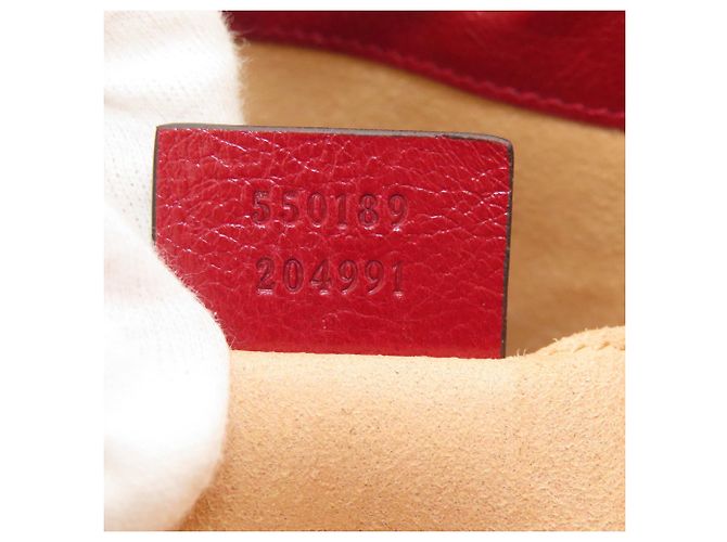Borsa a Spalla Gucci 550189 GG Marmont Double G Rosso - vista 7