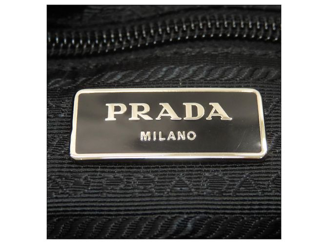 Borsa a spalla in tela con stampa camouflage Prada Rosso Beige Blu navy - vista 6