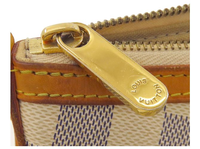 Borsa a Spalla Siracusa PM N41113 di Louis Vuitton Blu Damier ebene - vista 14