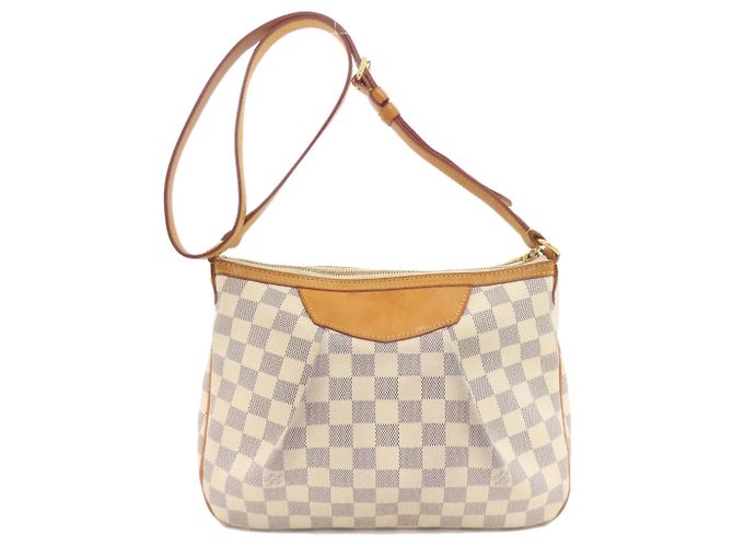 Borsa a Spalla Siracusa PM N41113 di Louis Vuitton Blu Damier ebene - vista 2