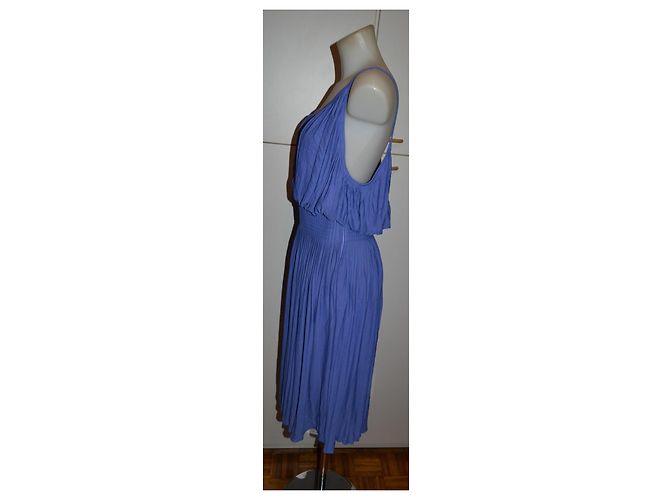 Abito midi Alberta Ferretti blu viola viscosa Viola scuro - vista 2