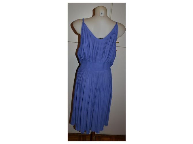 Abito midi Alberta Ferretti blu viola viscosa Viola scuro - vista 3