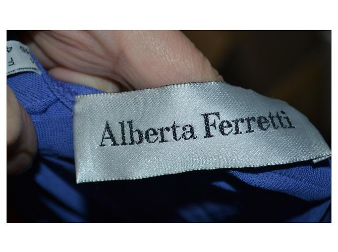 Abito midi Alberta Ferretti blu viola viscosa Viola scuro - vista 6