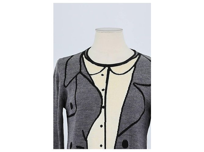 Moschino Graues Wollkleid - Ansicht 2