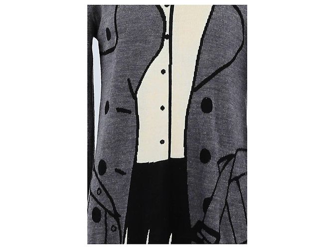 Moschino Graues Wollkleid - Ansicht 3