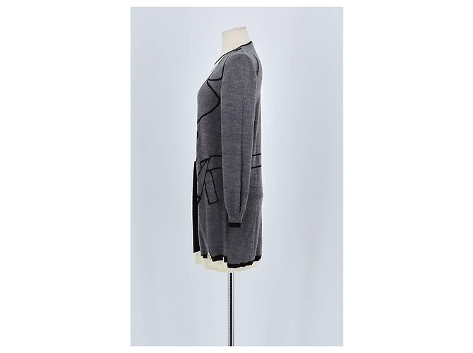 Moschino Graues Wollkleid - Ansicht 5