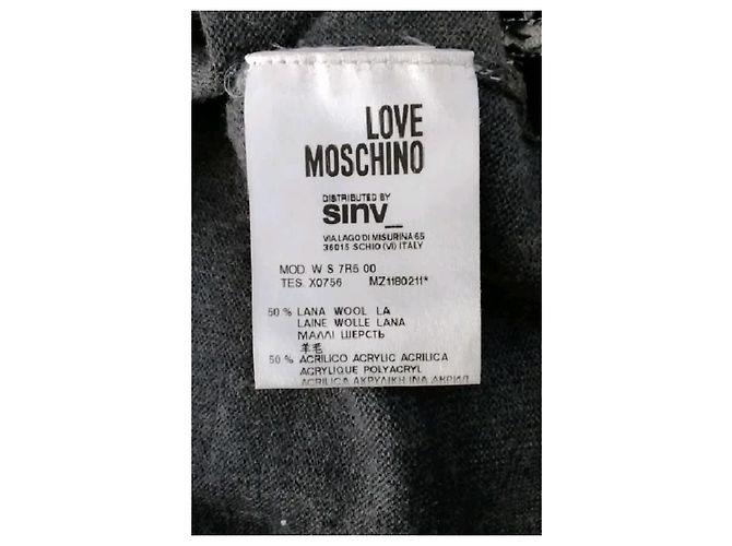 Moschino Graues Wollkleid - Ansicht 8